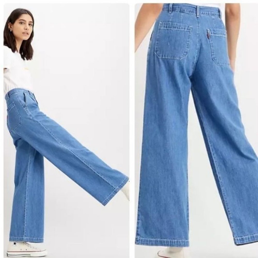 NWT Levi’s Pleated Wide Leg Trousers Size 29